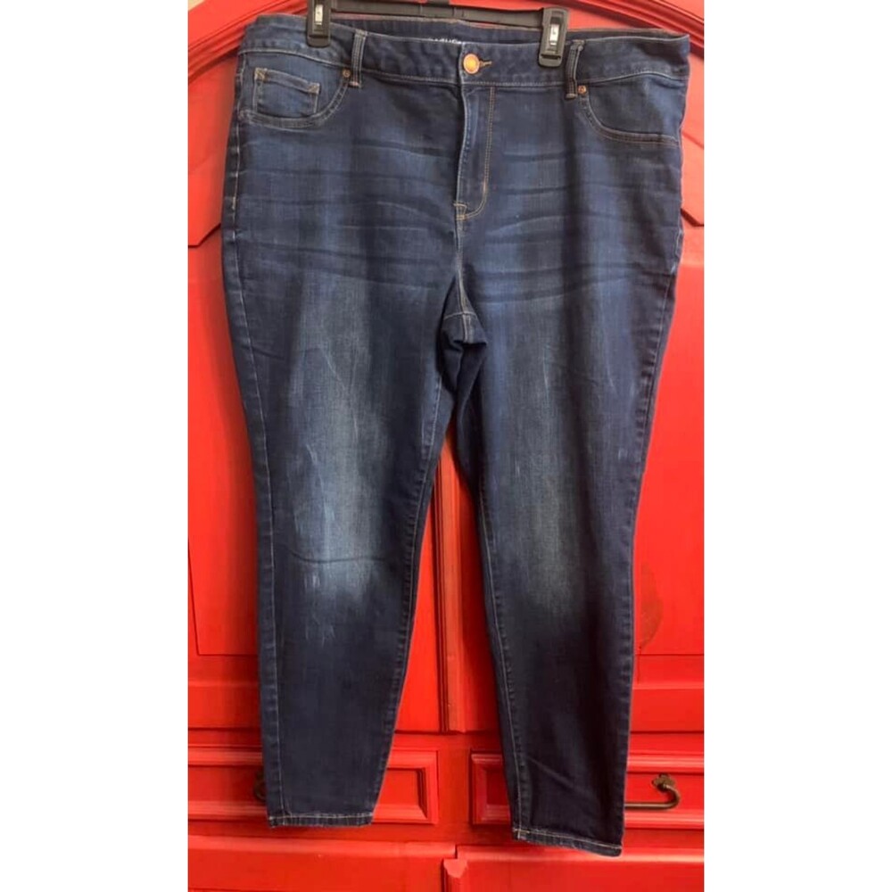 Maurices Skinny Ankle Jeans Still Stiff Never Worn Dark Wash W Stretch 24 W Reg